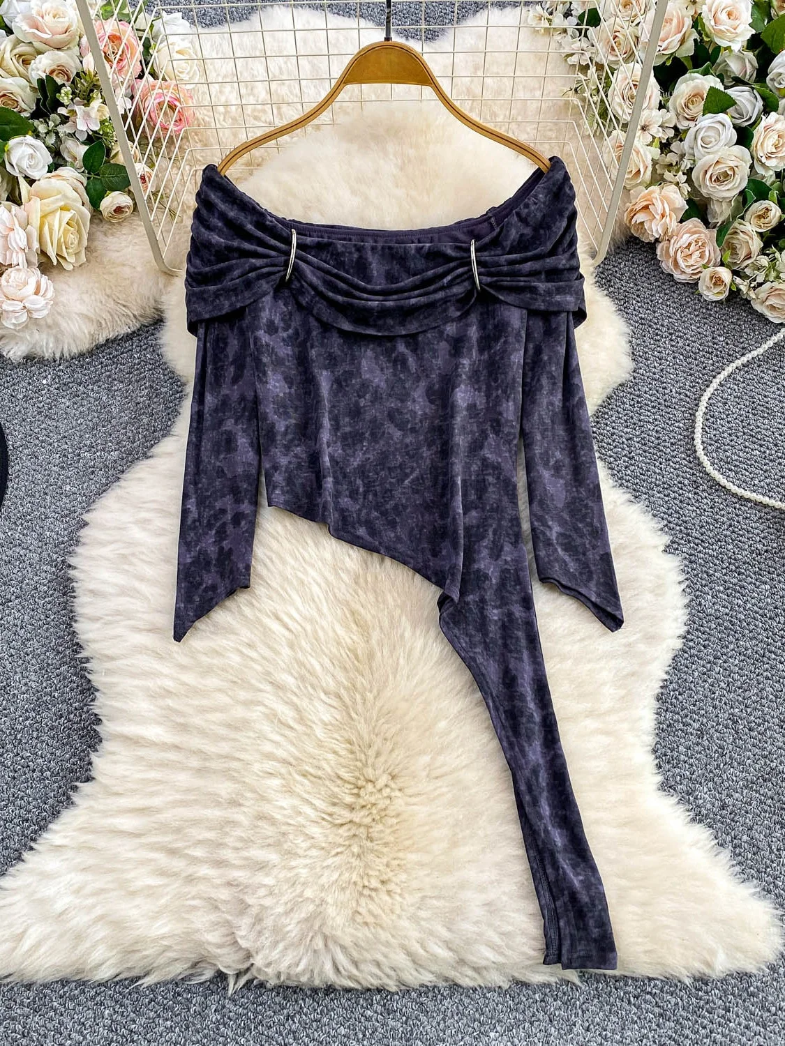 Long Sve Knot T-irt Women's oulder Bows Slim Fit Anti-Ball Korean Sle Commute Faion High Waist Print Casual Top
Long Sve Knot T-irt Women's oulder Bows Slim Fit Anti-Ball Korean Sle Commute Faion High Waist Print Casual Top