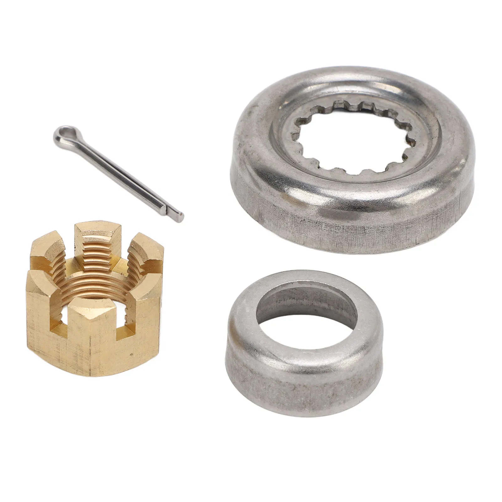 Propeller Nut Kit 66T‑W4599‑00 Metal Rust Proof Marine Prop Nut Installation Hardware Kit 
Propeller Nut Kit 66T‑W4599‑00 Metal Rust Proof Marine Prop Nut Installation Hardware Kit