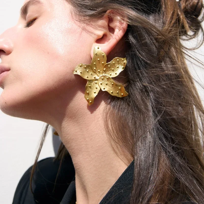 Metal Irregular Flower Earrings Women's Classic Vintage Dangle Earring Party Jewelry AccessoriesZAA
Metal Irregular Flower Earrings Women's Classic Vintage Dangle Earring Party Jewelry AccessoriesZAA