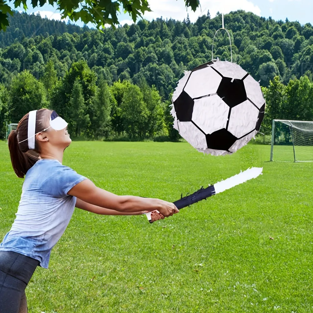 Soccer Piñata with Stick Blindfold for Kids Sports Party Decorations and Soccer Pinatas for Birthday Party
Soccer Piñata with Stick Blindfold for Kids Sports Party Decorations and Soccer Pinatas for Birthday Party