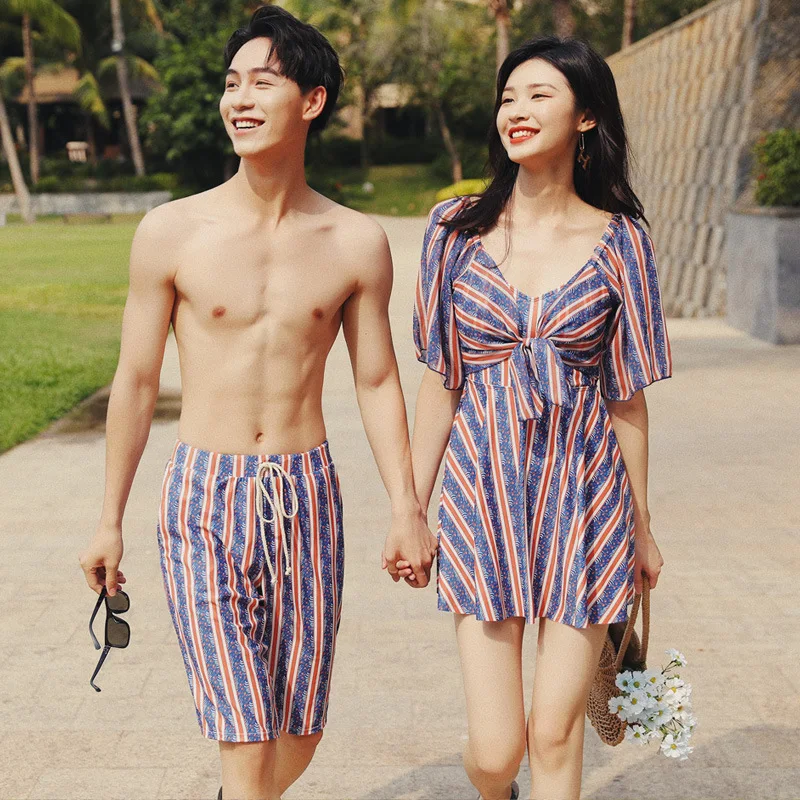 New swimsuit Korean fashion sweet romantic couple swimsuit women's jumpsuit men's beach pants hot spring summer
New swimsuit Korean fashion sweet romantic couple swimsuit women's jumpsuit men's beach pants hot spring summer