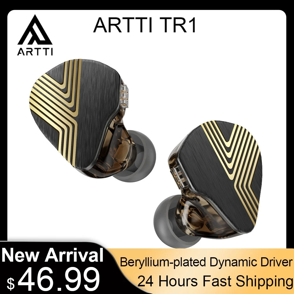 Наушники-вкладыши ARTTI TR1 1DD + 1BA, Hi-Fi, 10 мм, с бериллиевым покрытием, 3,5 мм
Наушники-вкладыши ARTTI TR1 1DD + 1BA, Hi-Fi, 10 мм, с бериллиевым покрытием, 3,5 мм