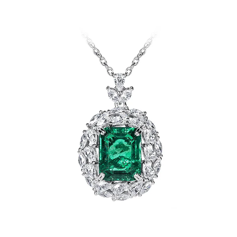 Серебряное Ожерелье S925 с изумрудом, 12*15 мм, кулон для богатых женщин, ожерелье, ювелирные изделия
Серебряное Ожерелье S925 с изумрудом, 12*15 мм, кулон для богатых женщин, ожерелье, ювелирные изделия
