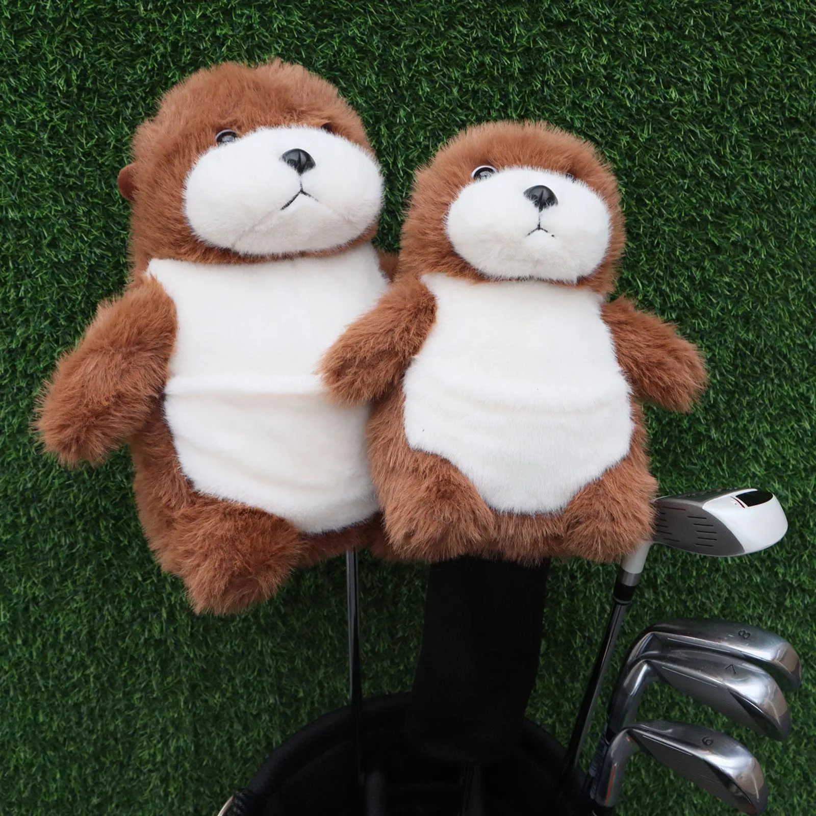 Brown Cute Plush Animal Golf Club Head Cover Driver Fairway Woods Protective Headcover for Golfing Training Driving Range
Brown Cute Plush Animal Golf Club Head Cover Driver Fairway Woods Protective Headcover for Golfing Training Driving Range