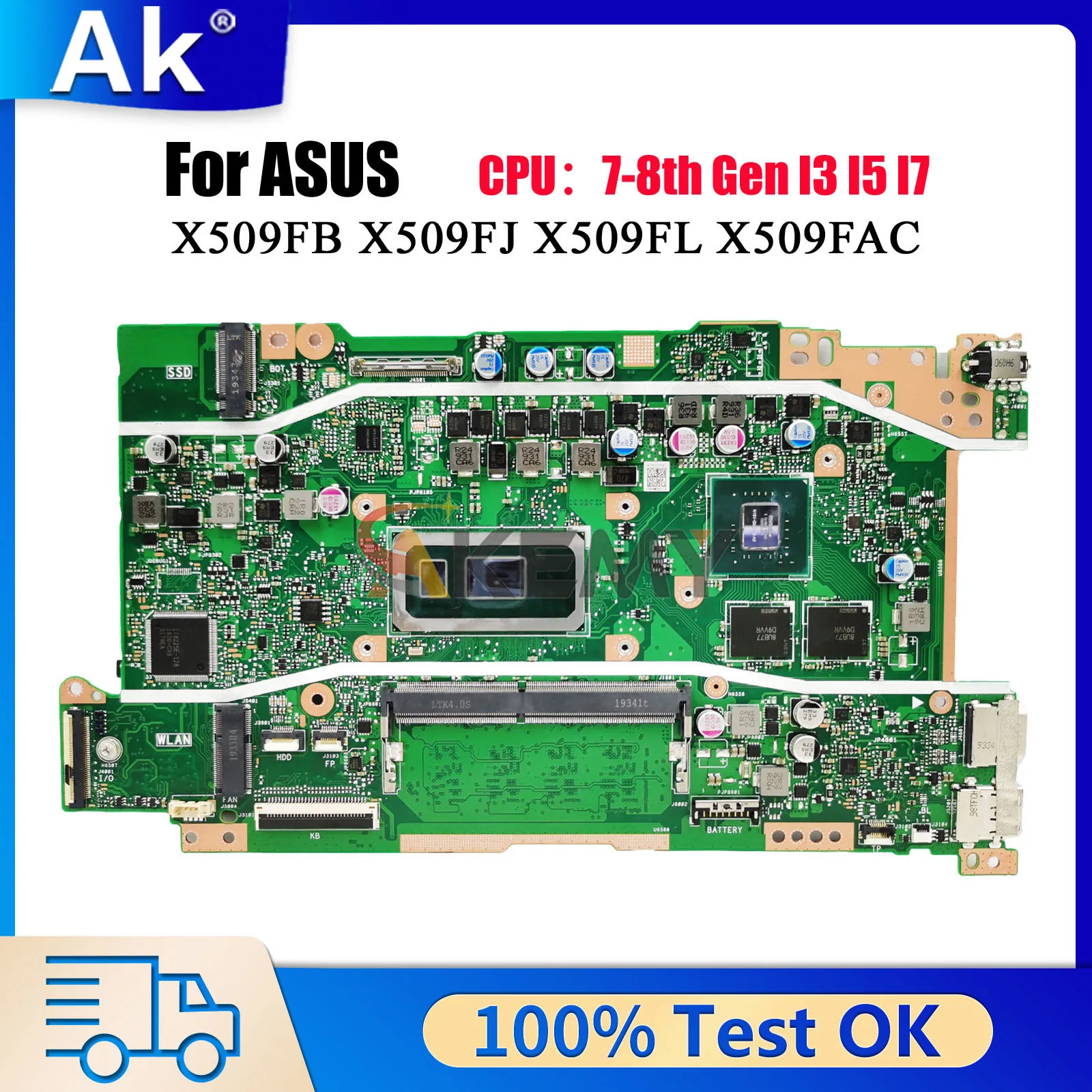 X509FB Laptop Motherboard For ASUS X509F X509FL X509FAC A509F Y5200F X509FJ F509F Mainboard With I3 I5 I7 CPU 100% tests OK stk
X509FB Laptop Motherboard For ASUS X509F X509FL X509FAC A509F Y5200F X509FJ F509F Mainboard With I3 I5 I7 CPU 100% tests OK stk