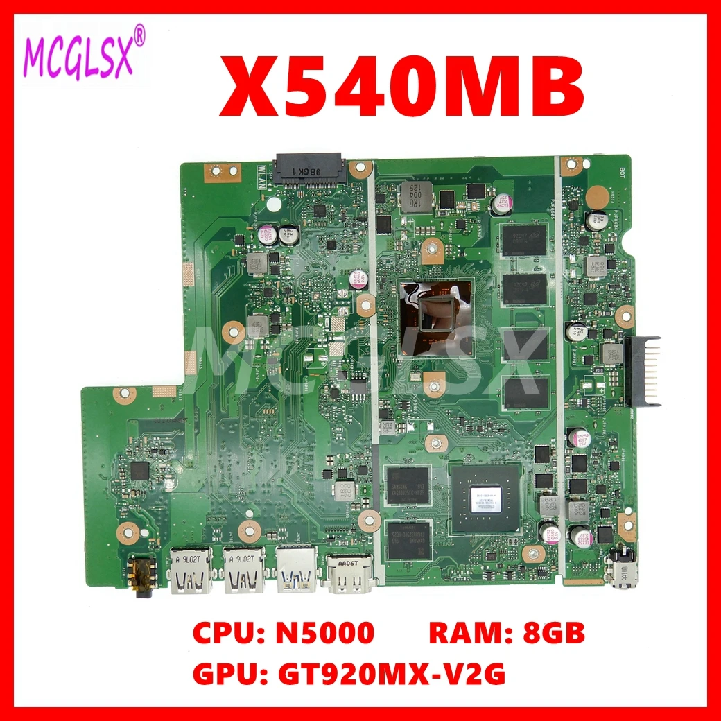 X540MB Laptop Motherboard For Asus X540M X540MB F540M F540MB Mainboard with N5000 CPU 8GB-RAM 100% Tested OK
X540MB Laptop Motherboard For Asus X540M X540MB F540M F540MB Mainboard with N5000 CPU 8GB-RAM 100% Tested OK
