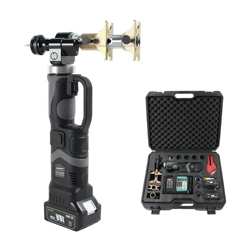 PZ-1632ES Battery Hydraulic Axial Press and Expand Tool Kit 2 in 1 Multifunction Expander Sliding Tool for pex plastic pipe
PZ-1632ES Battery Hydraulic Axial Press and Expand Tool Kit 2 in 1 Multifunction Expander Sliding Tool for pex plastic pipe