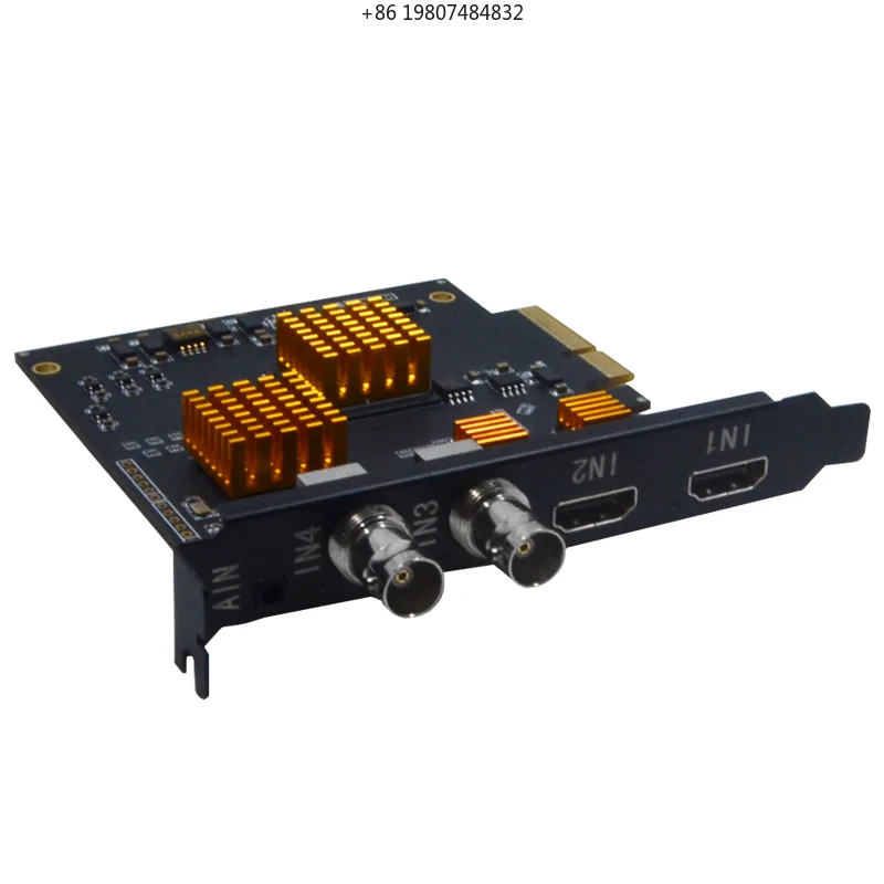 Multi-Camera Live Streaming 4-Channel SDI+HDM I Hybrid 1080p MP4 Video Capture Card for
Multi-Camera Live Streaming 4-Channel SDI+HDM I Hybrid 1080p MP4 Video Capture Card for