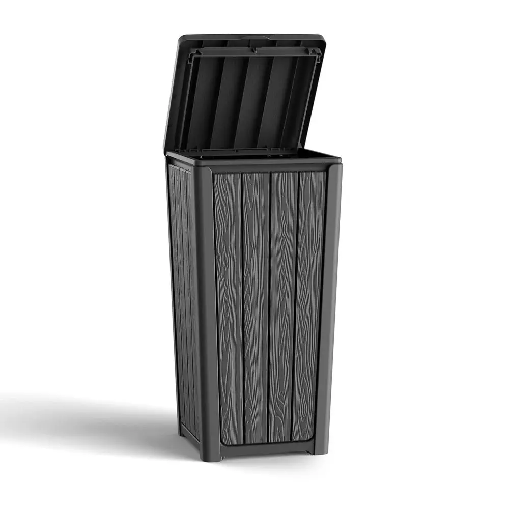 38 Gallon Black Resin Trash Can with Lid Waterproof Sunscreen for Patio Kitchen Deck Backyard
38 Gallon Black Resin Trash Can with Lid Waterproof Sunscreen for Patio Kitchen Deck Backyard