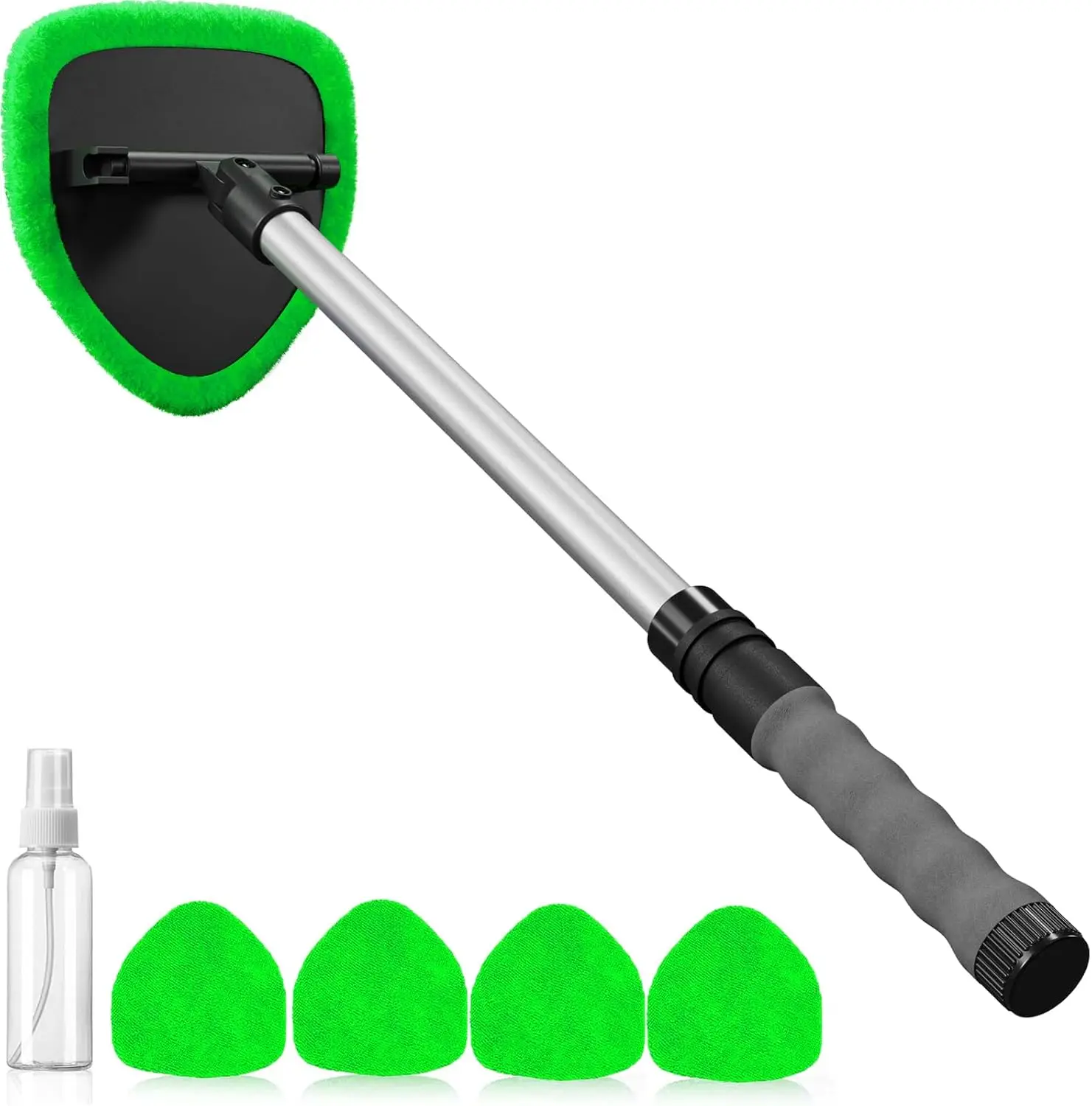 Windshield Cleaning Tool, Car Window Cleaner Windshield Cleaner with 4 Reusable and Washable Microfiber Pads and Extendable Hand
Windshield Cleaning Tool, Car Window Cleaner Windshield Cleaner with 4 Reusable and Washable Microfiber Pads and Extendable Hand