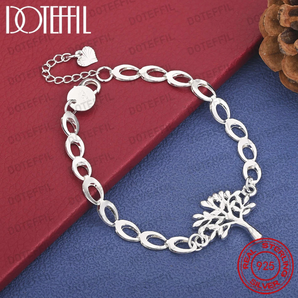 Изящный браслет-дерево из стерлингового серебра 925 пробы, 8 дюймов, для женщин, подарок на свадьбу, ювелирные аксессуары
Изящный браслет-дерево из стерлингового серебра 925 пробы, 8 дюймов, для женщин, подарок на свадьбу, ювелирные аксессуары