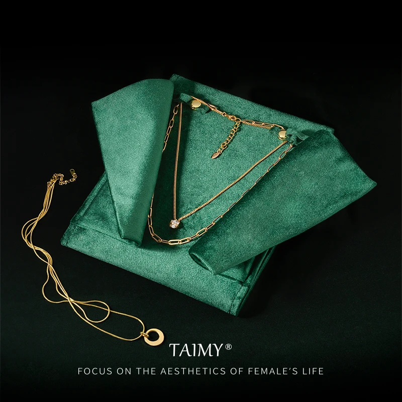 TAIMY Velvet Necklace Jewelery Storage Bag Jewellery Organizer Jeweler's Studio Necklaces Display Stand Packaging Box Wholesale
TAIMY Velvet Necklace Jewelery Storage Bag Jewellery Organizer Jeweler's Studio Necklaces Display Stand Packaging Box Wholesale