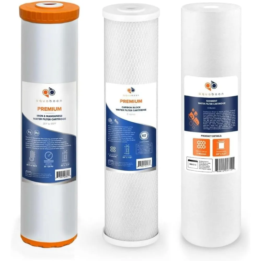 5 микрон, 20x4,5, осевой железный марганцевый CTO, сменный фильтр для воды для всего дома, набор картриджей для 3-ступенчатой системы
5 микрон, 20x4,5, осевой железный марганцевый CTO, сменный фильтр для воды для всего дома, набор картриджей для 3-ступенчатой системы