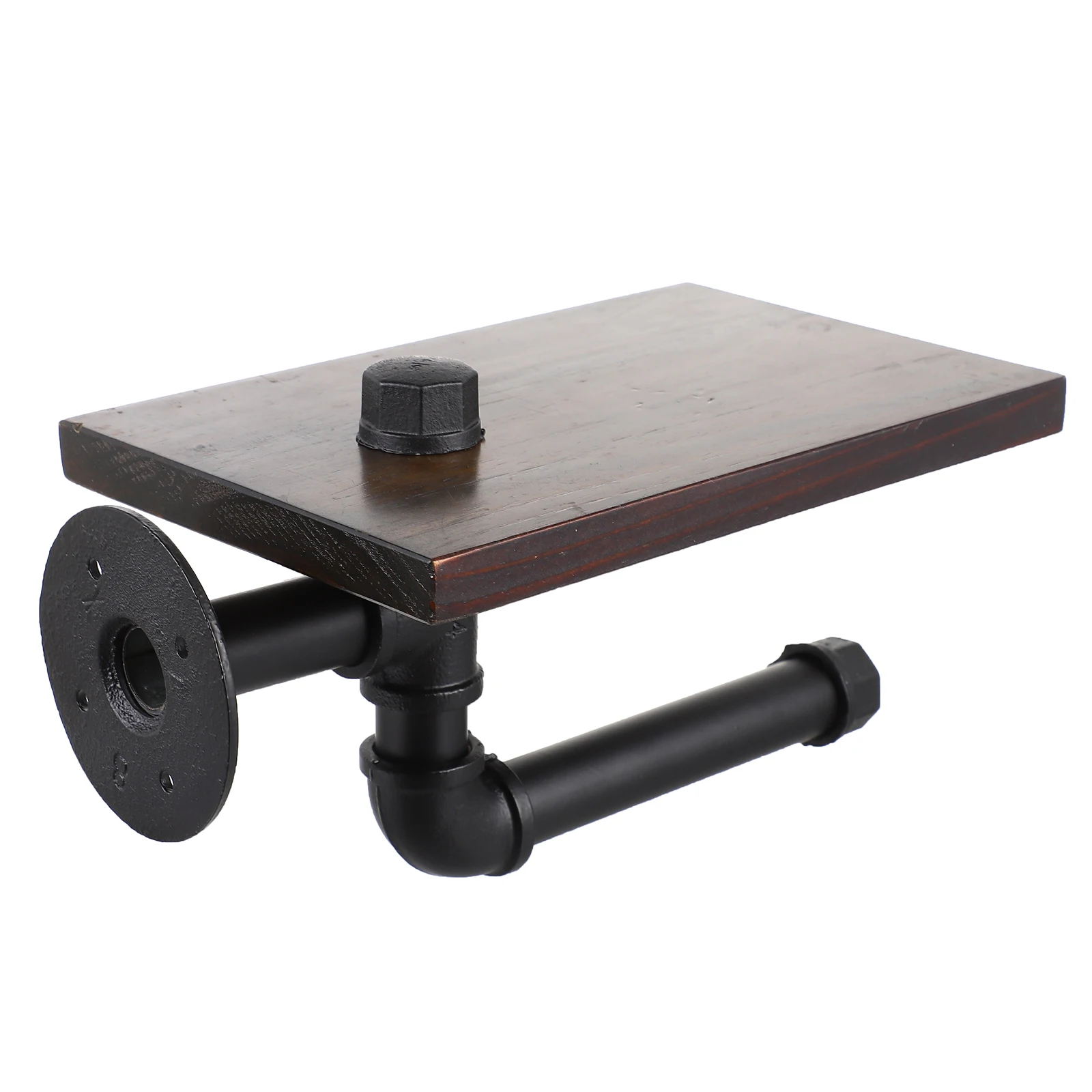 1pc Multi-Functional Wall Shelf Black Tissue Storage Rack Bathroom Holder for Toilet Paper Shampoo Phone Durable Wooden Stand
1pc Multi-Functional Wall Shelf Black Tissue Storage Rack Bathroom Holder for Toilet Paper Shampoo Phone Durable Wooden Stand