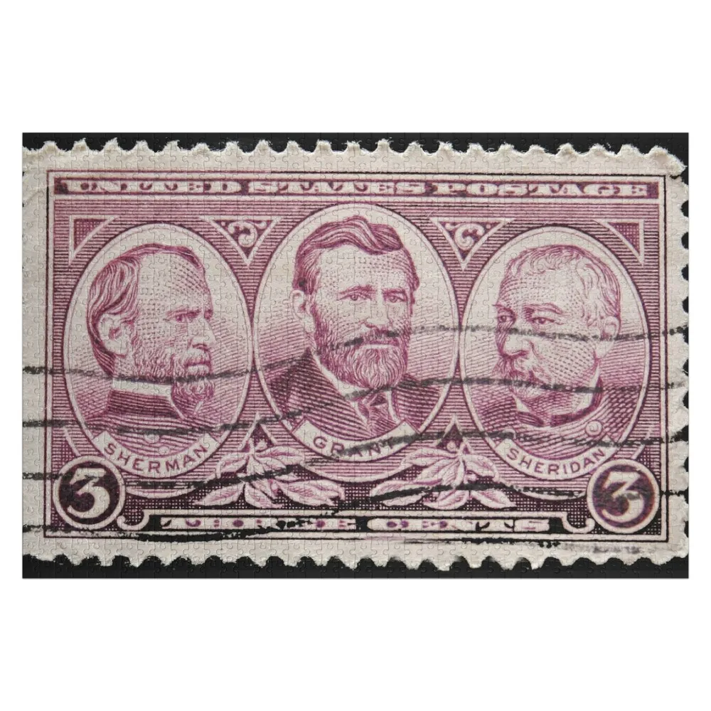 Old postage stamp with Grant, Sherman and Sheridan Jigsaw Puzzle Customized Picture Custom Puzzle
Old postage stamp with Grant, Sherman and Sheridan Jigsaw Puzzle Customized Picture Custom Puzzle