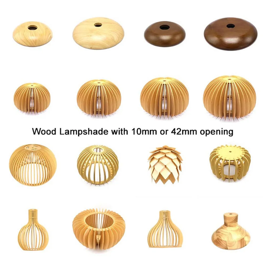 Vintage Wood Lamp Shade Replement with 10mm 42mm Opening, Retro Wooden Drum Bell Lampshade for Kitchen Island Sink Cafe Bar
Vintage Wood Lamp Shade Replement with 10mm 42mm Opening, Retro Wooden Drum Bell Lampshade for Kitchen Island Sink Cafe Bar