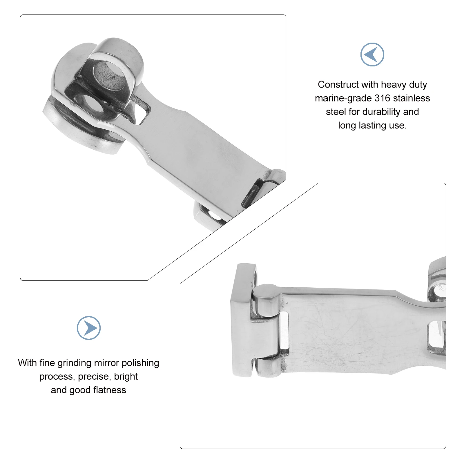 316 Stainless Steel Adjustable Door Latch Hasp Lock Gate Lock for Fishing Boats and Hatches
316 Stainless Steel Adjustable Door Latch Hasp Lock Gate Lock for Fishing Boats and Hatches