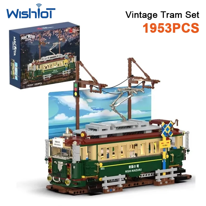 H1018 1953pcs Vintage Japanese Electric Train MOC City Railway Model Kit Building Bricks Toy For Adults Children Presents
H1018 1953pcs Vintage Japanese Electric Train MOC City Railway Model Kit Building Bricks Toy For Adults Children Presents