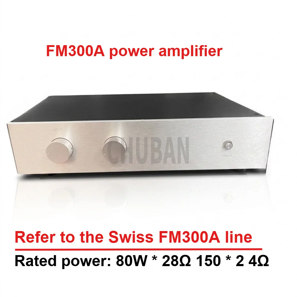 Reference FM300A circuit fever-grade high-power 80W*2 power amplifier all-aluminum chassis can push bookshelf floor speakers
Reference FM300A circuit fever-grade high-power 80W*2 power amplifier all-aluminum chassis can push bookshelf floor speakers