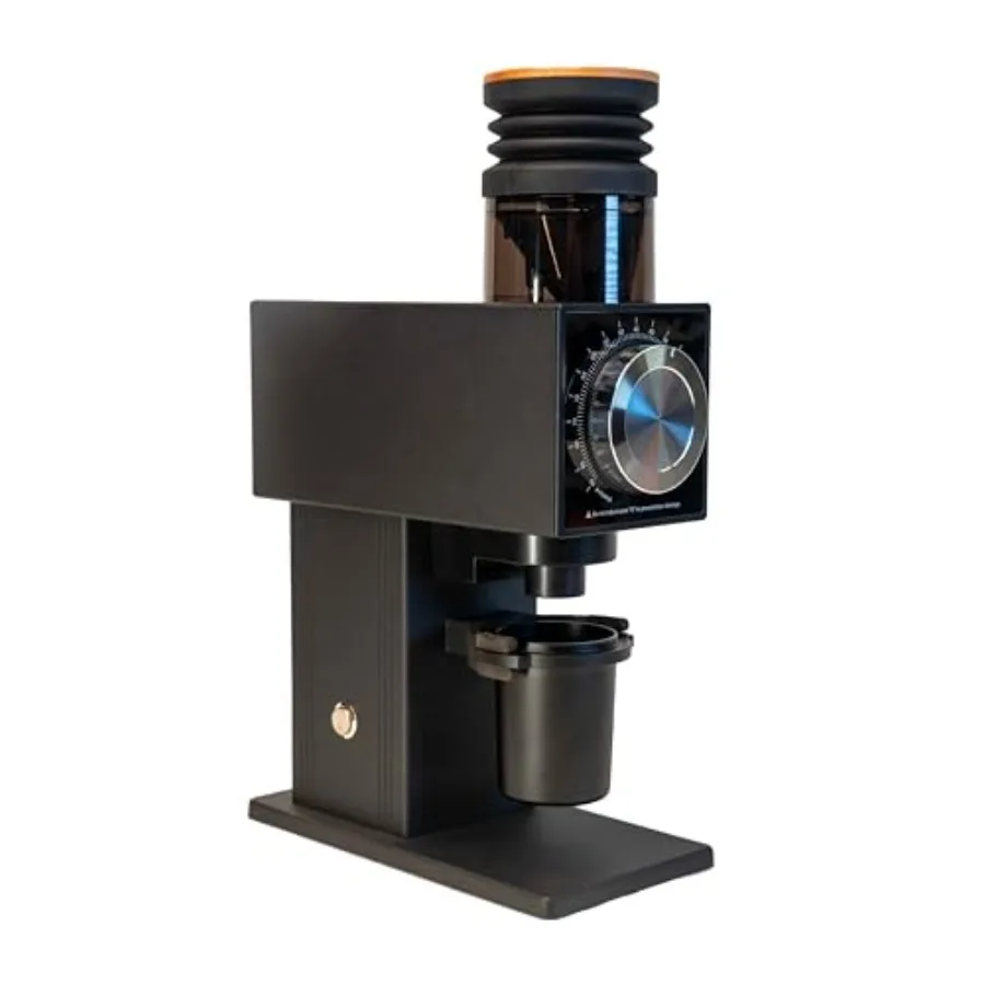 Кофемолка CF64V от Turin - Кофемолка с регулируемой скоростью для одной порции, из нержавеющей стали, черная, с точным помолом и регулируемыми настройками
Кофемолка CF64V от Turin - Кофемолка с регулируемой скоростью для одной порции, из нержавеющей стали, черная, с точным помолом и регулируемыми настройками