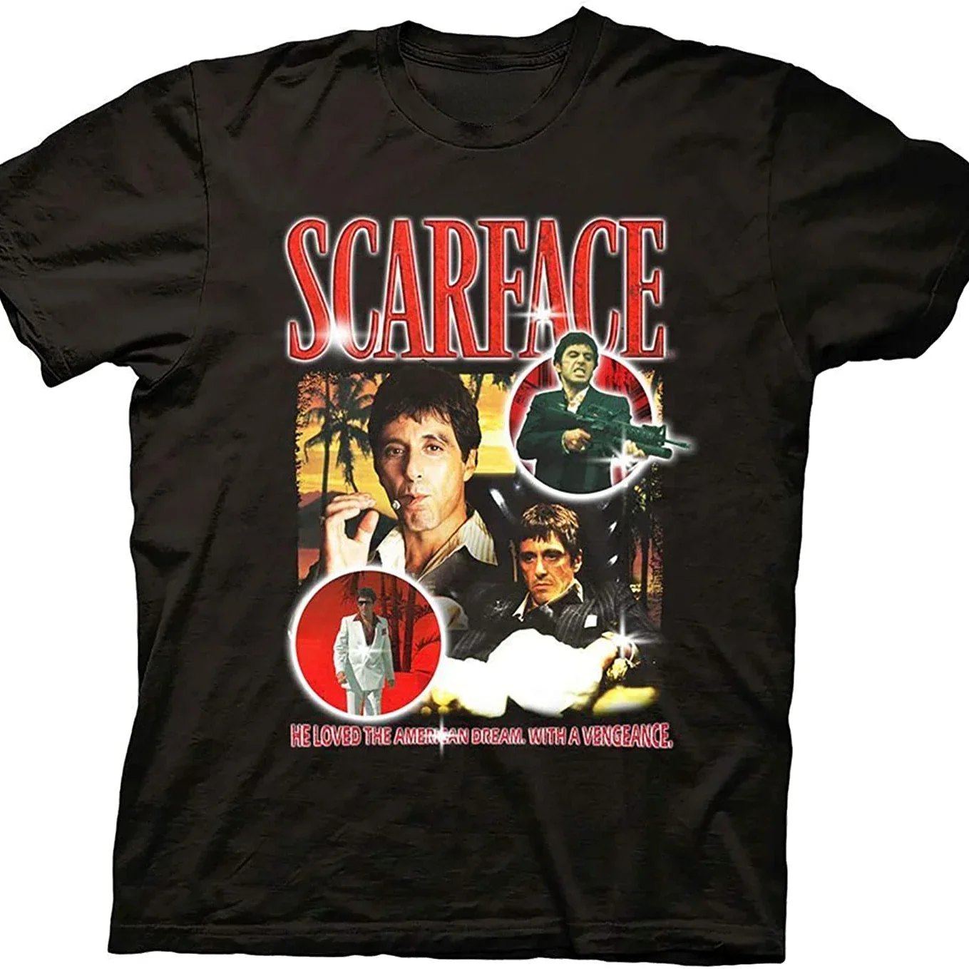 Классическая футболка Gang Crime Movie Scarface Tony Montana, новая футболка из 100% хлопка с короткими рукавами и круглым вырезом, повседневный мужской топ
Классическая футболка Gang Crime Movie Scarface Tony Montana, новая футболка из 100% хлопка с короткими рукавами и круглым вырезом, повседневный мужской топ