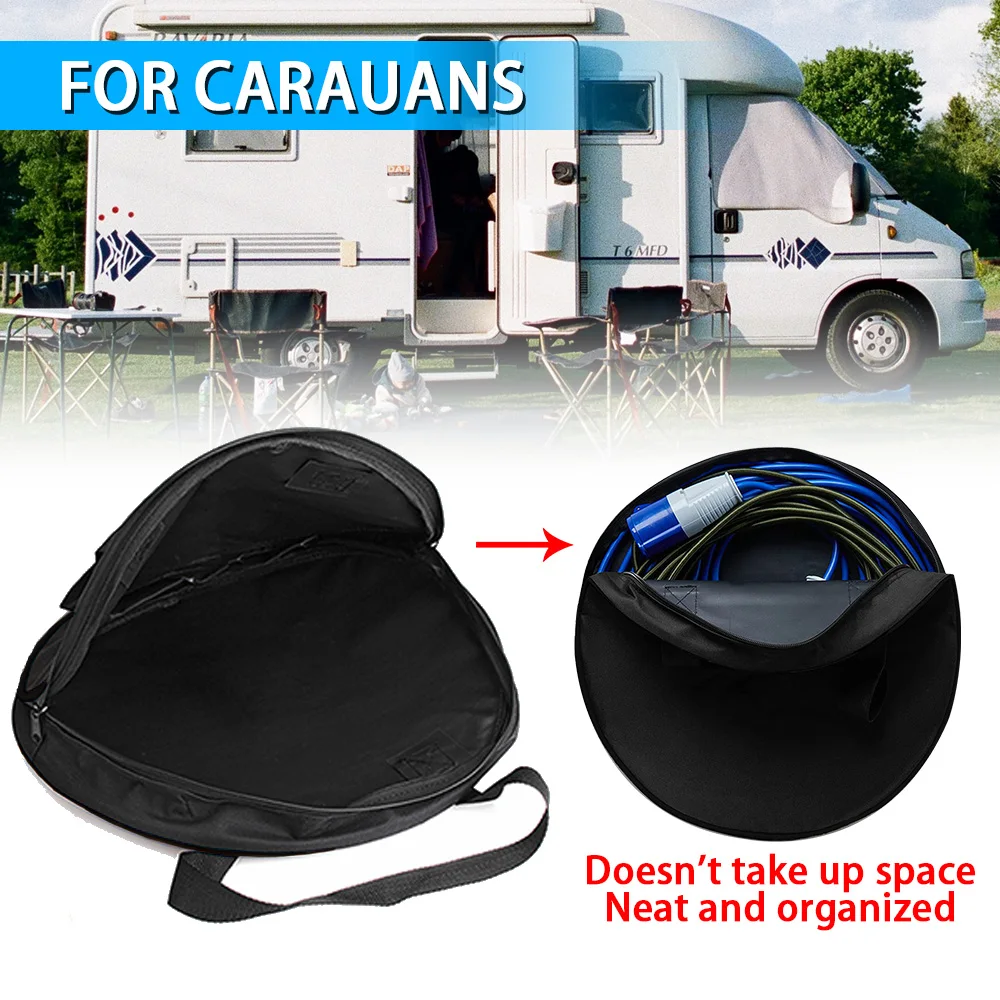 Car RV Cable Harness Storage Bag 600D Oxford Waterproof 50cm Round Heavy Duty Organizer Motorhome Caravan Camping Travel Black
Car RV Cable Harness Storage Bag 600D Oxford Waterproof 50cm Round Heavy Duty Organizer Motorhome Caravan Camping Travel Black