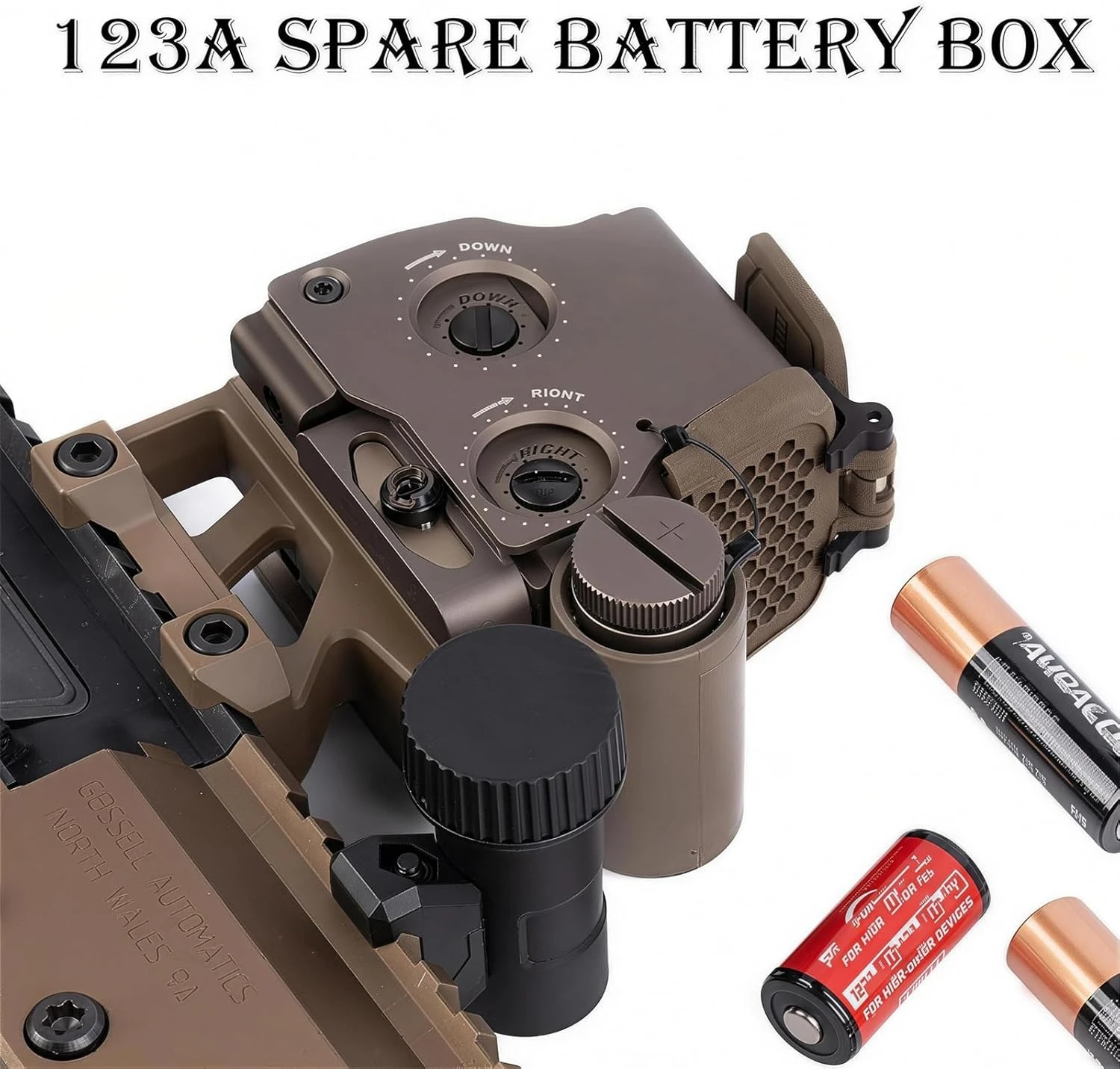 Tactical Dual-Mode Spare Battery Case QD Quick Release Picatinny Rail Mount Storage Box Airsoft Hunting Gear Accessories
Tactical Dual-Mode Spare Battery Case QD Quick Release Picatinny Rail Mount Storage Box Airsoft Hunting Gear Accessories