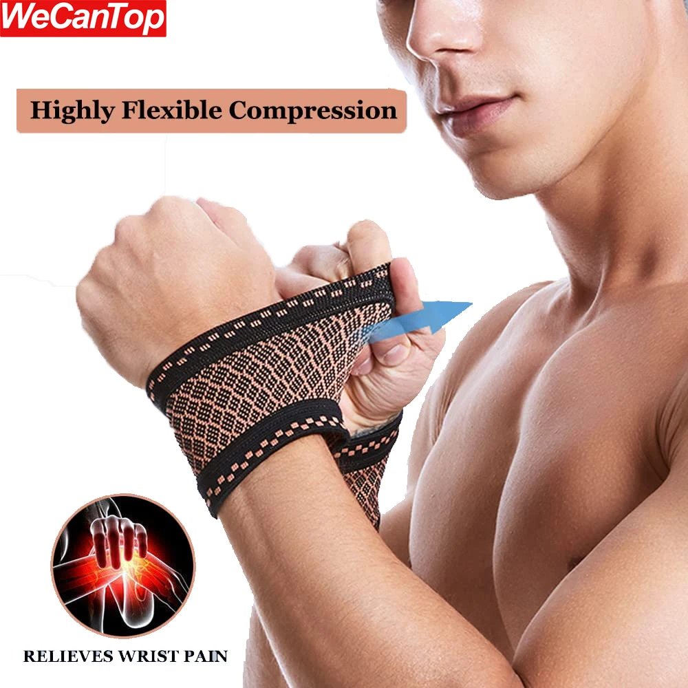 1Pair Copper Wrist Compression Brace,Elastic Wrist Support Sleeve for Arthritis,Carpal Tunnel,Soft Wrist Wrap Wristbands for Gym
1Pair Copper Wrist Compression Brace,Elastic Wrist Support Sleeve for Arthritis,Carpal Tunnel,Soft Wrist Wrap Wristbands for Gym