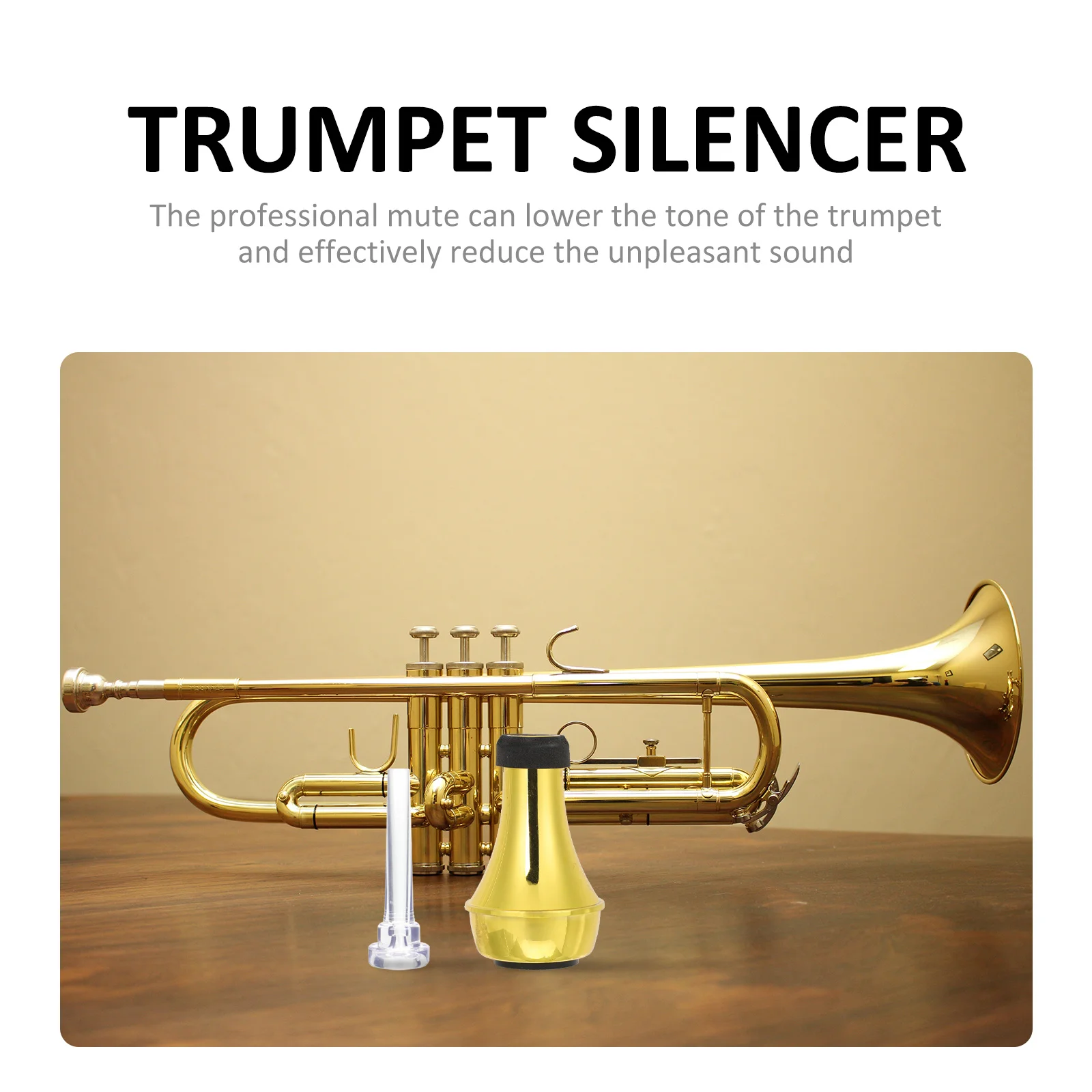 1Set Trumpet Practice Mute ABS Durable Lightweight Straight Mute for Quiet Playing Accessories Trumpet
1Set Trumpet Practice Mute ABS Durable Lightweight Straight Mute for Quiet Playing Accessories Trumpet