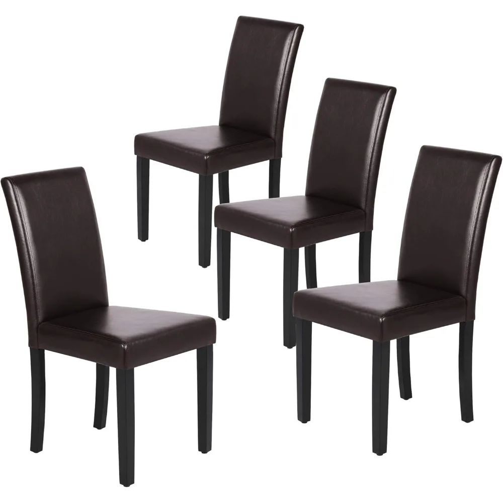 Dining Chairs Set of 4 PU Leather Dining Room Chairs with Waterproof Surface and Wood Legs for Kitchen Restaurant
Dining Chairs Set of 4 PU Leather Dining Room Chairs with Waterproof Surface and Wood Legs for Kitchen Restaurant