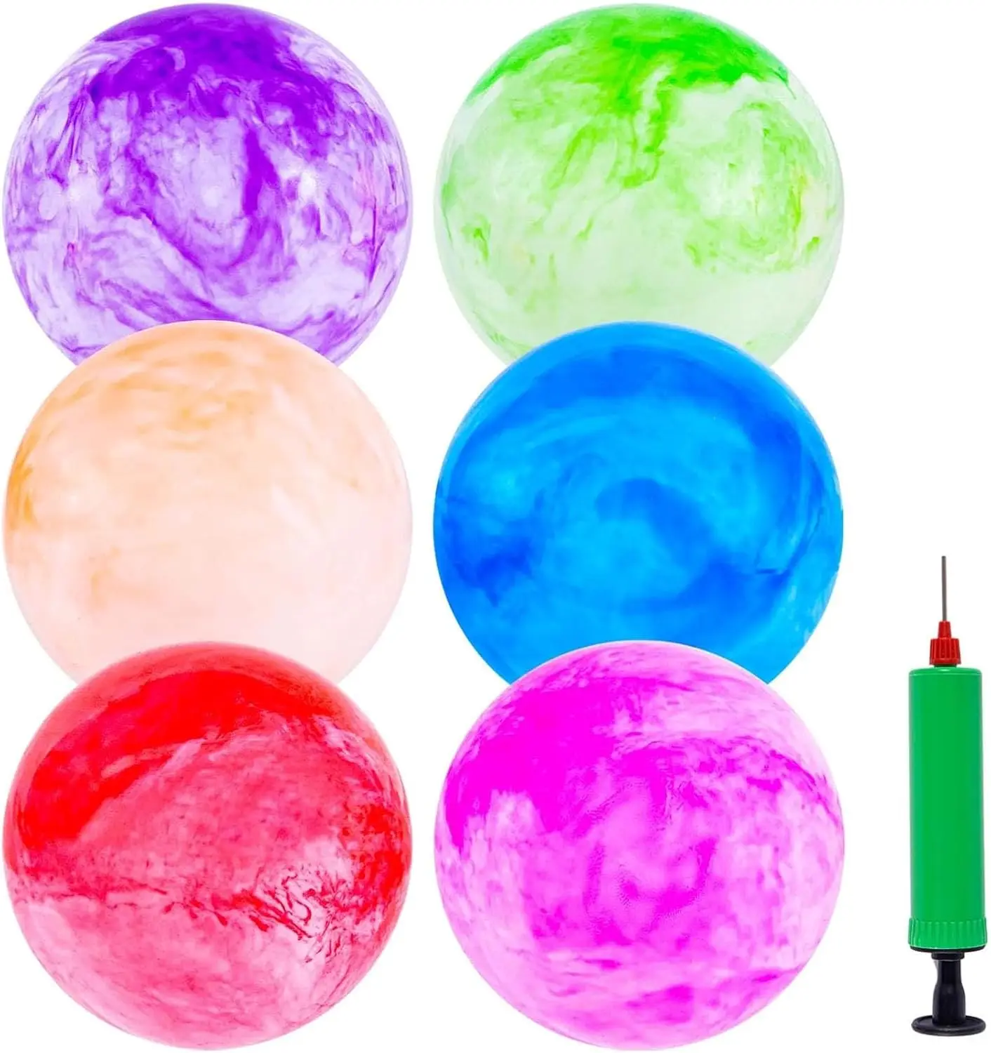 6-Pack 8.5" Inflatable Playground Balls with Pump - Kickball Dodgeball for Kids Indoor Outdoor Fun
6-Pack 8.5" Inflatable Playground Balls with Pump - Kickball Dodgeball for Kids Indoor Outdoor Fun