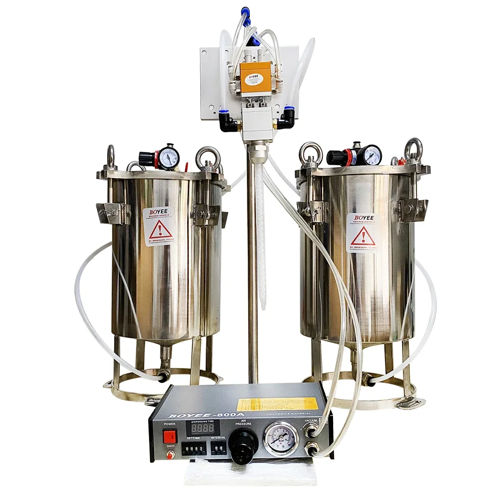 36AB semi-automatic dispensing machine AB mixed liquid dispensing large flow glue filling machine 5L stainless steel storage
36AB semi-automatic dispensing machine AB mixed liquid dispensing large flow glue filling machine 5L stainless steel storage