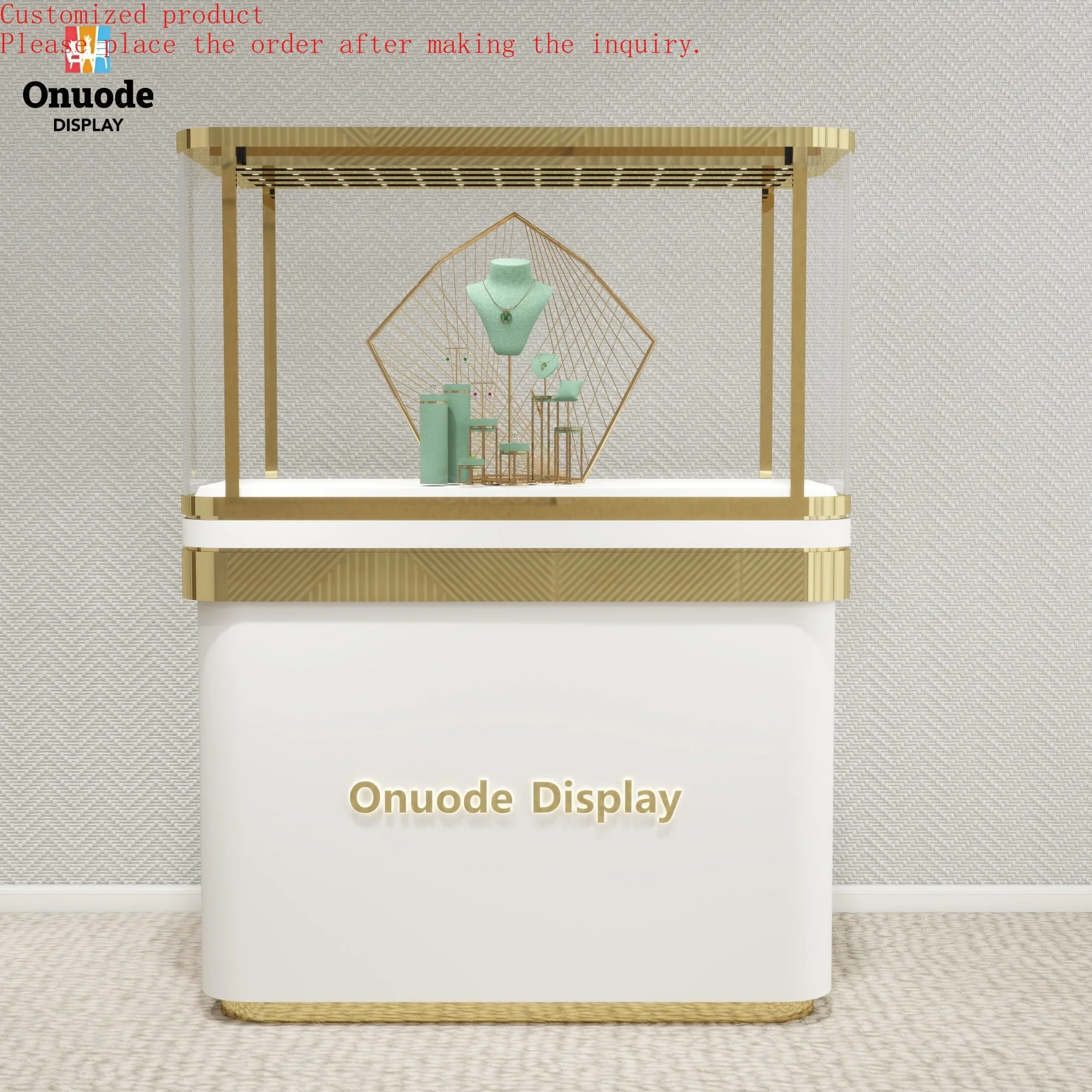 Custom.Modern Luxury Metal Plywood LED Light Jewelry Display Cabinet for Showrooms Retail Stores Shopping Malls
Custom.Modern Luxury Metal Plywood LED Light Jewelry Display Cabinet for Showrooms Retail Stores Shopping Malls