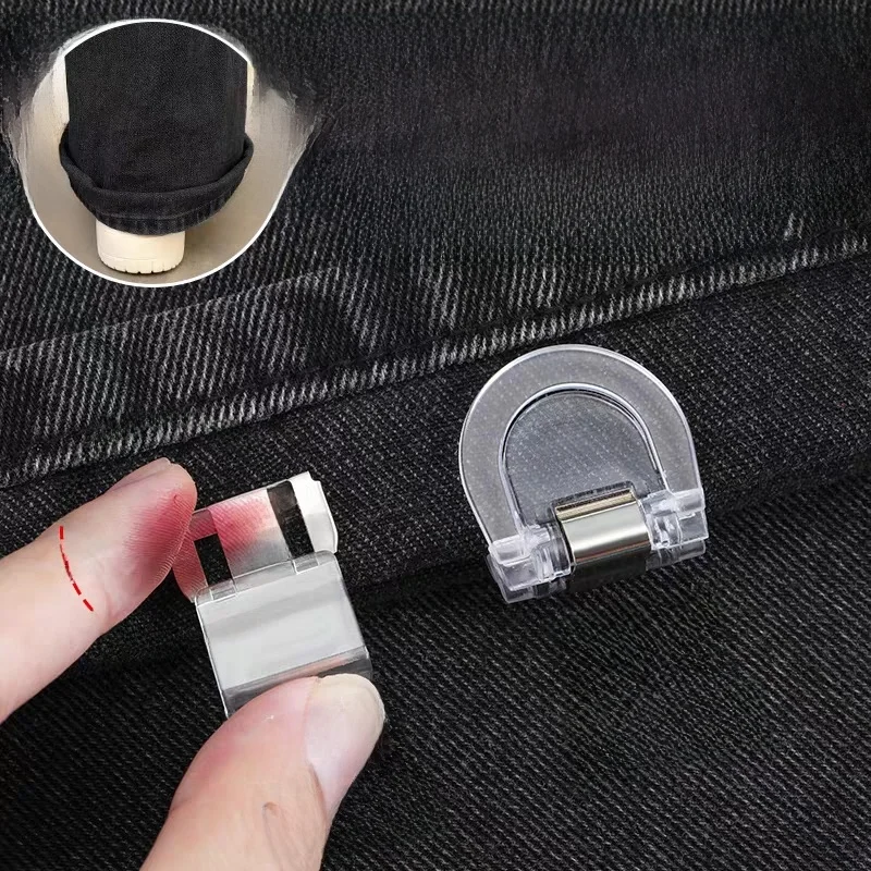 Невидимые регулируемые клипсы для манжет брюк без следов, аксессуары для шитья и рукоделия, фиксаторы для удлинения брючин
Невидимые регулируемые клипсы для манжет брюк без следов, аксессуары для шитья и рукоделия, фиксаторы для удлинения брючин