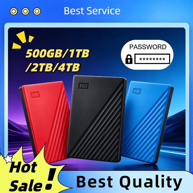 OEM For WD My Passport Mobile External Hard Disk 1TB 2TB 4TB USB 3.0 Portable Encrypted High Speed for Laptop PC
OEM For WD My Passport Mobile External Hard Disk 1TB 2TB 4TB USB 3.0 Portable Encrypted High Speed for Laptop PC