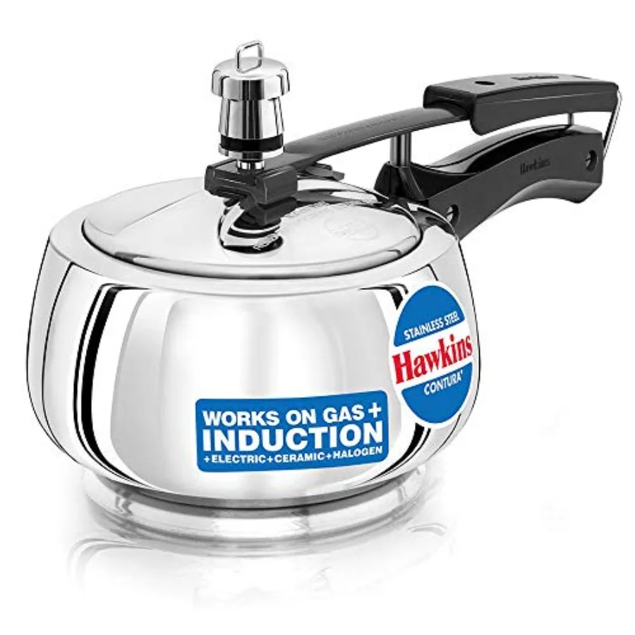 Stainless Steel Contura Induction Compatible Inner Lid Pressure Cooker 1.5 Litre Silver SSC15
Stainless Steel Contura Induction Compatible Inner Lid Pressure Cooker 1.5 Litre Silver SSC15