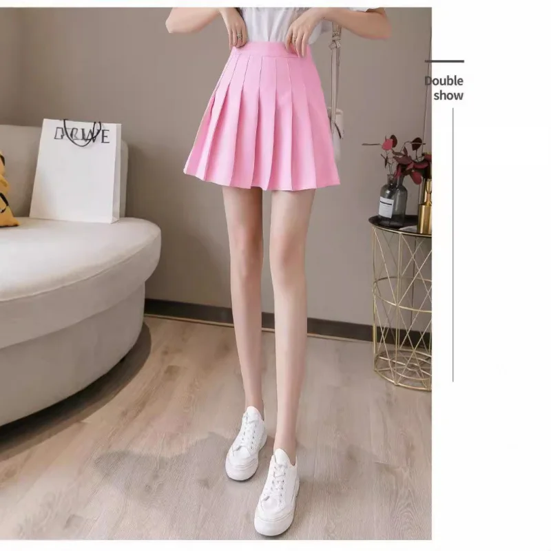 Pleated Skirt Women Spring and Autumn New Half SkirtaHigh Waist Slimming Black White Anti-Exposure Short Skirt Summer
Pleated Skirt Women Spring and Autumn New Half SkirtaHigh Waist Slimming Black White Anti-Exposure Short Skirt Summer