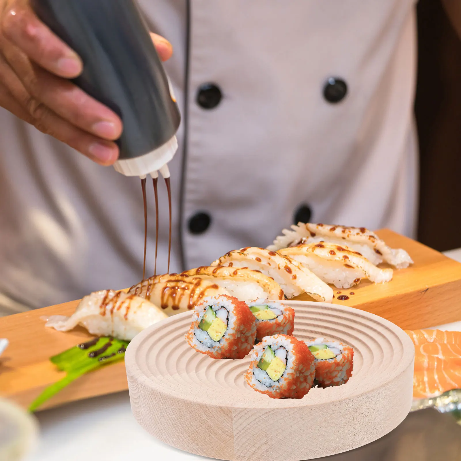 Wooden Tray 29x29 Round Beech Fruit Cake Bread Sushi Plywood Non Fumigated Serving Food Snack Storage Table Decorative
Wooden Tray 29x29 Round Beech Fruit Cake Bread Sushi Plywood Non Fumigated Serving Food Snack Storage Table Decorative