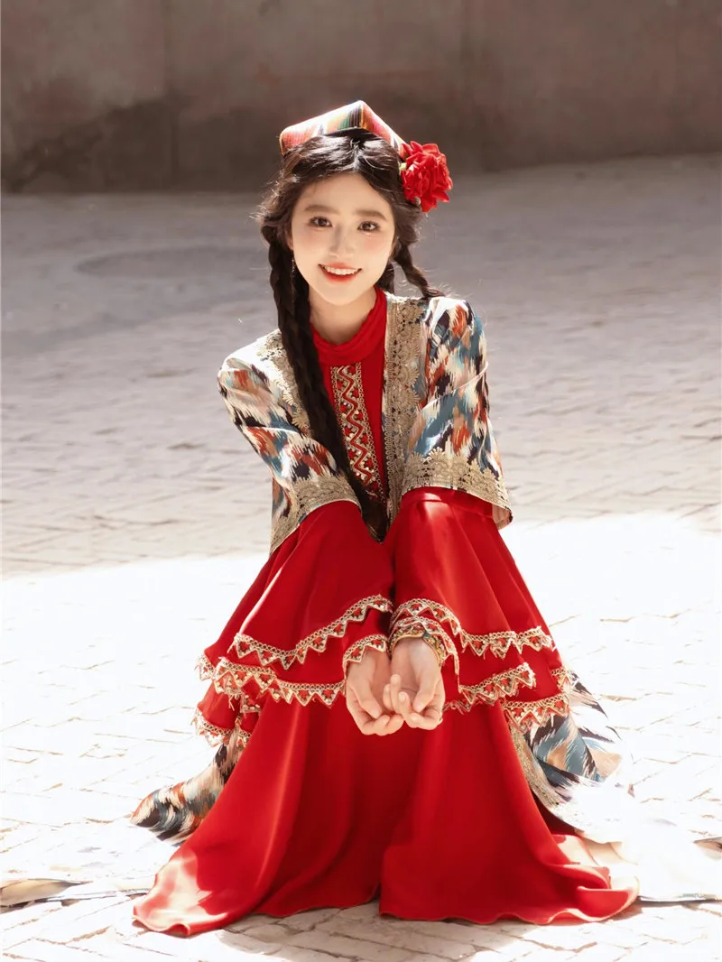 Princ Skirt Dance Costume Uygur Ethnic Sle Photoaphy Young Girl Outfit Polyester Fabric Spring Collection New Arrival
Princ Skirt Dance Costume Uygur Ethnic Sle Photoaphy Young Girl Outfit Polyester Fabric Spring Collection New Arrival