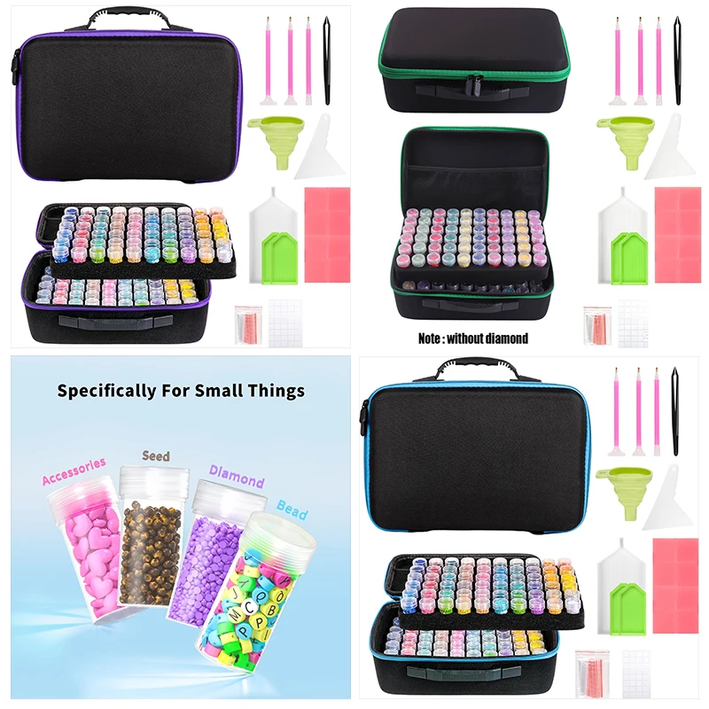 120 Slots Diamond Painting Storage Container, Diamond Art Kits Bead Organizer with Carrying Handle, Craft Storage Box Accessorie
120 Slots Diamond Painting Storage Container, Diamond Art Kits Bead Organizer with Carrying Handle, Craft Storage Box Accessorie