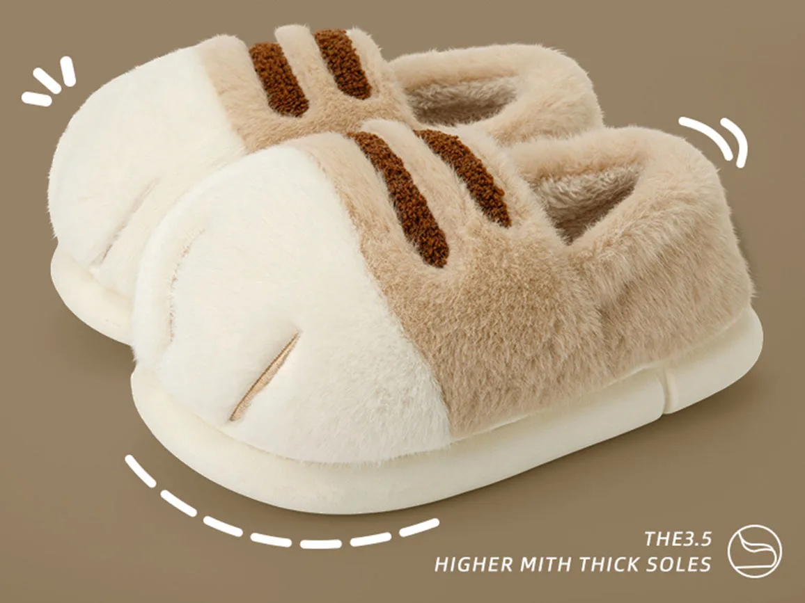 Зимние милые тапочки с кошачьими лапами, пушистые плюшевые домашние тапочки для пар, нескользящие домашние уютные домашние тапочки для женщин и мужчин
Зимние милые тапочки с кошачьими лапами, пушистые плюшевые домашние тапочки для пар, нескользящие домашние уютные домашние тапочки для женщин и мужчин