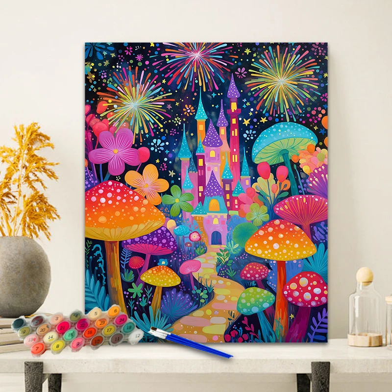 Painting By Numbers The Mushroom Village Anniversary gift on Digital Painting Canvas Acrylic Paint Image Digital Coloring
Painting By Numbers The Mushroom Village Anniversary gift on Digital Painting Canvas Acrylic Paint Image Digital Coloring