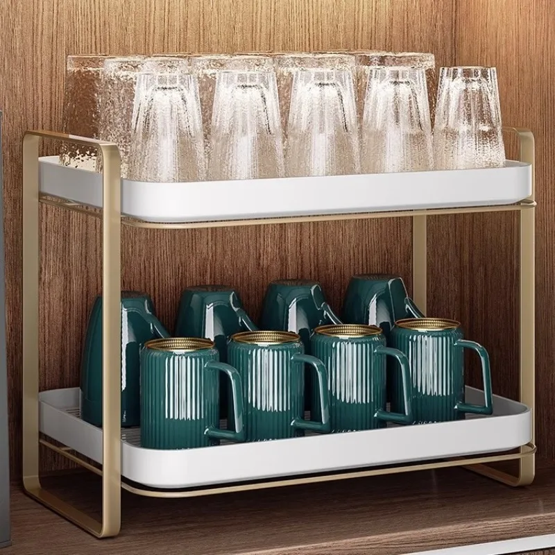 Countertop Cup Organizer - Stackable Glass Holder with Dust Cover & Drain Tray for Mugs/Coffee Cups - Space Saving
Countertop Cup Organizer - Stackable Glass Holder with Dust Cover & Drain Tray for Mugs/Coffee Cups - Space Saving