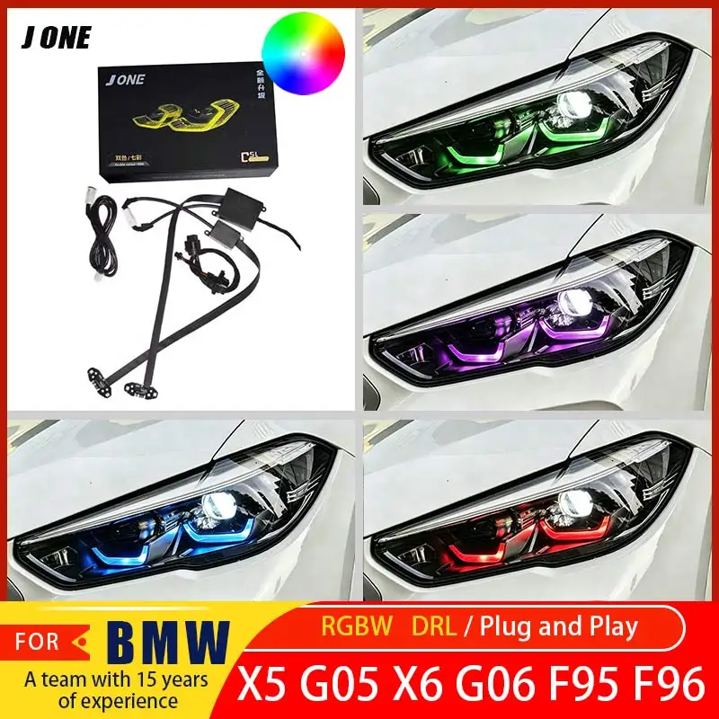 FOR BMW G05 X5 X6 G06 LED Headlights X5M X6M RGB Colorful Daytime Running Lights J ONE Auto Parts RGB DRL F95 F96 LED Panel
FOR BMW G05 X5 X6 G06 LED Headlights X5M X6M RGB Colorful Daytime Running Lights J ONE Auto Parts RGB DRL F95 F96 LED Panel