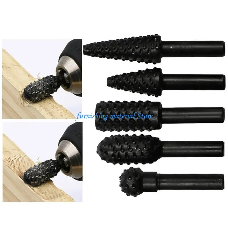 Y5GD 5Pieces Drill Bit Set Cutting Tools Irregular Rotary File Carving Knife Woodwork
Y5GD 5Pieces Drill Bit Set Cutting Tools Irregular Rotary File Carving Knife Woodwork