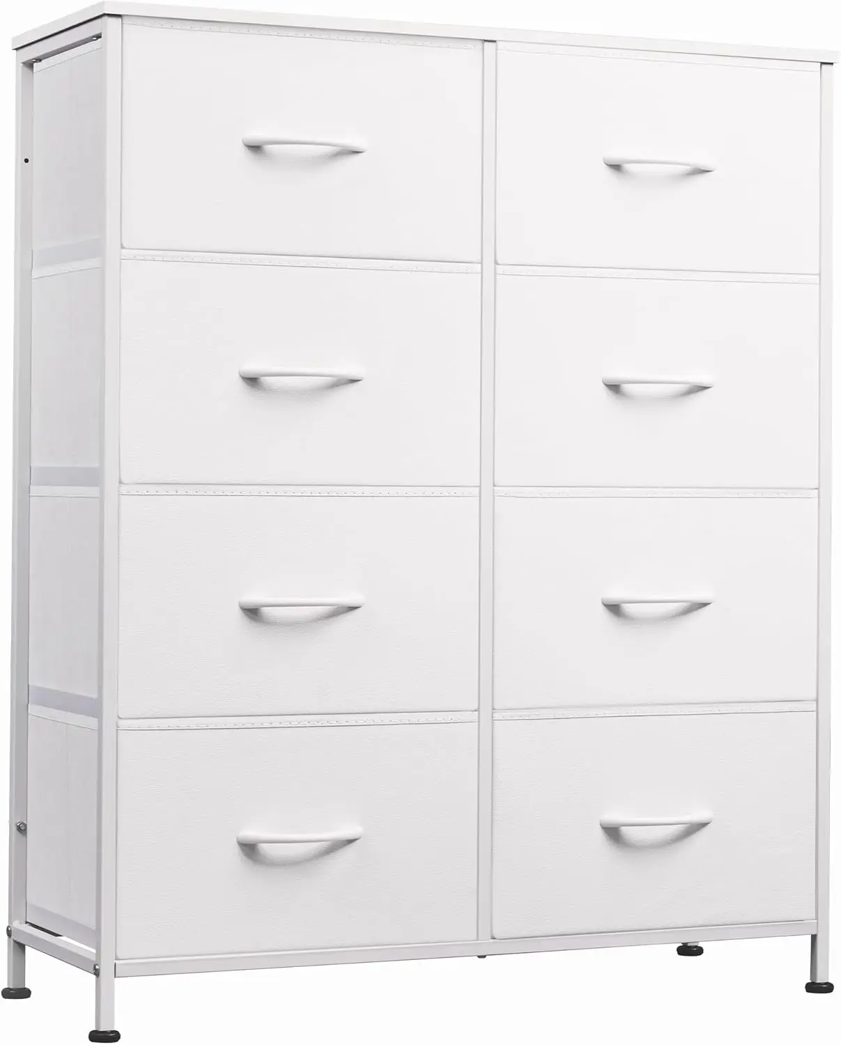 Fabric Dresser for Bedroom, Tall Dresser with 8 Drawers, Storage Tower with Fabric Bins, Double Dressers, Chest of Drawers for Closet, Playroom, Dormitory, White
Fabric Dresser for Bedroom, Tall Dresser with 8 Drawers, Storage Tower with Fabric Bins, Double Dressers, Chest of Drawers for Closet, Playroom, Dormitory, White