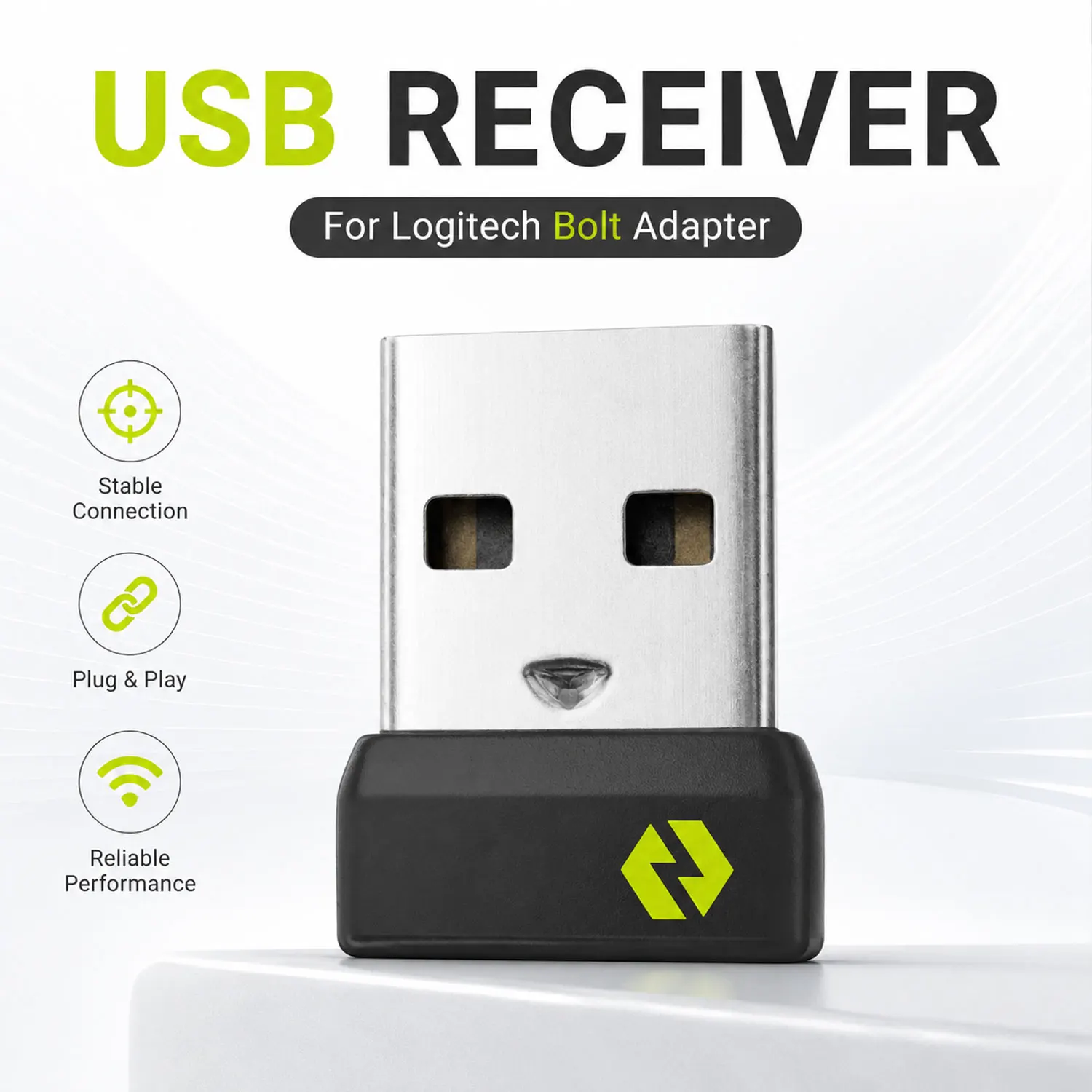 USB Receiver For Logitech Bolt Adapter - Multi Device Receiver For MX Keys Mini, POP Keys Keyboard / Mouse, K860, M650
USB Receiver For Logitech Bolt Adapter - Multi Device Receiver For MX Keys Mini, POP Keys Keyboard / Mouse, K860, M650