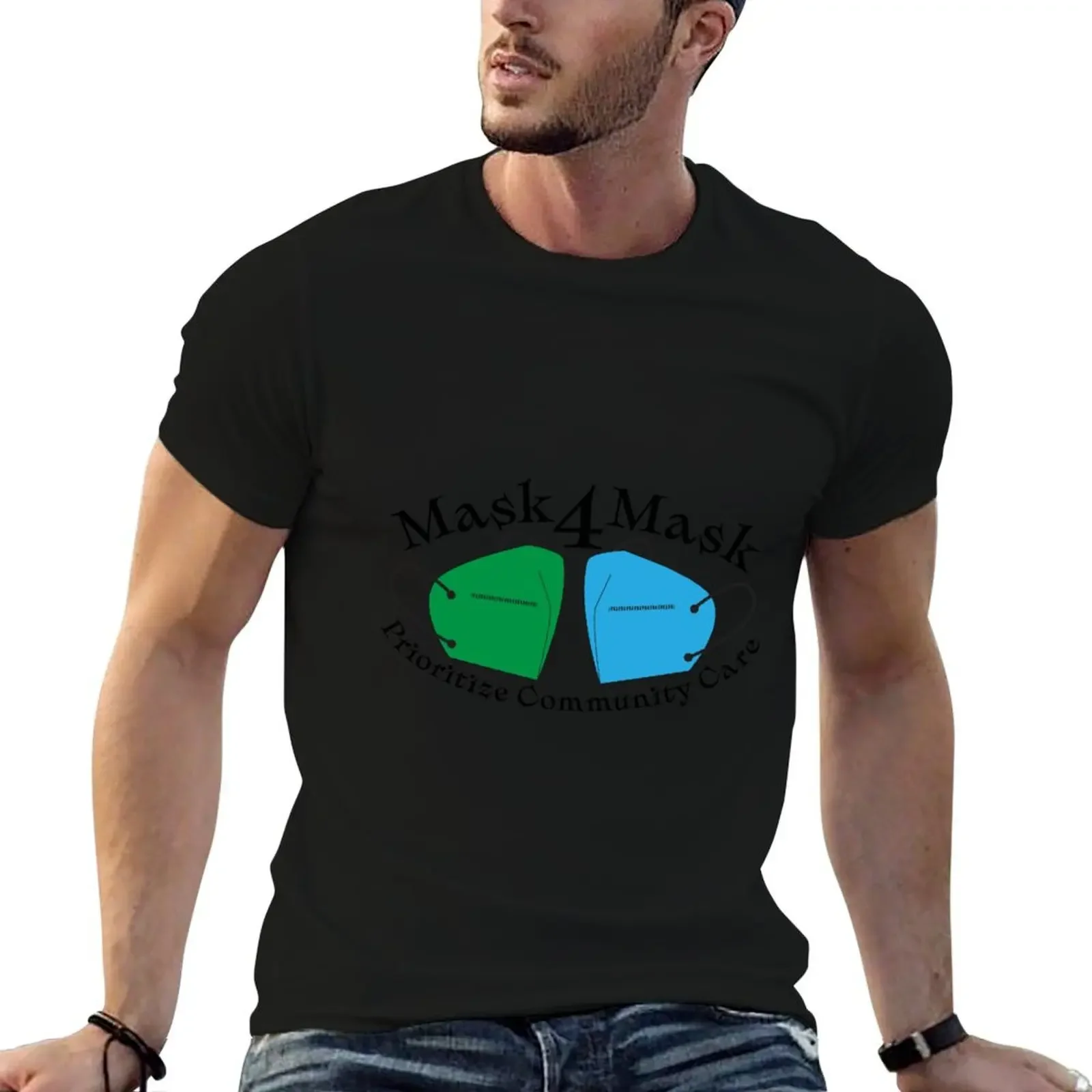 Mask4Mask Community Care: Green and Blue T-Shirt anime figures Personalized t-shirt oversized t shirt men
Mask4Mask Community Care: Green and Blue T-Shirt anime figures Personalized t-shirt oversized t shirt men