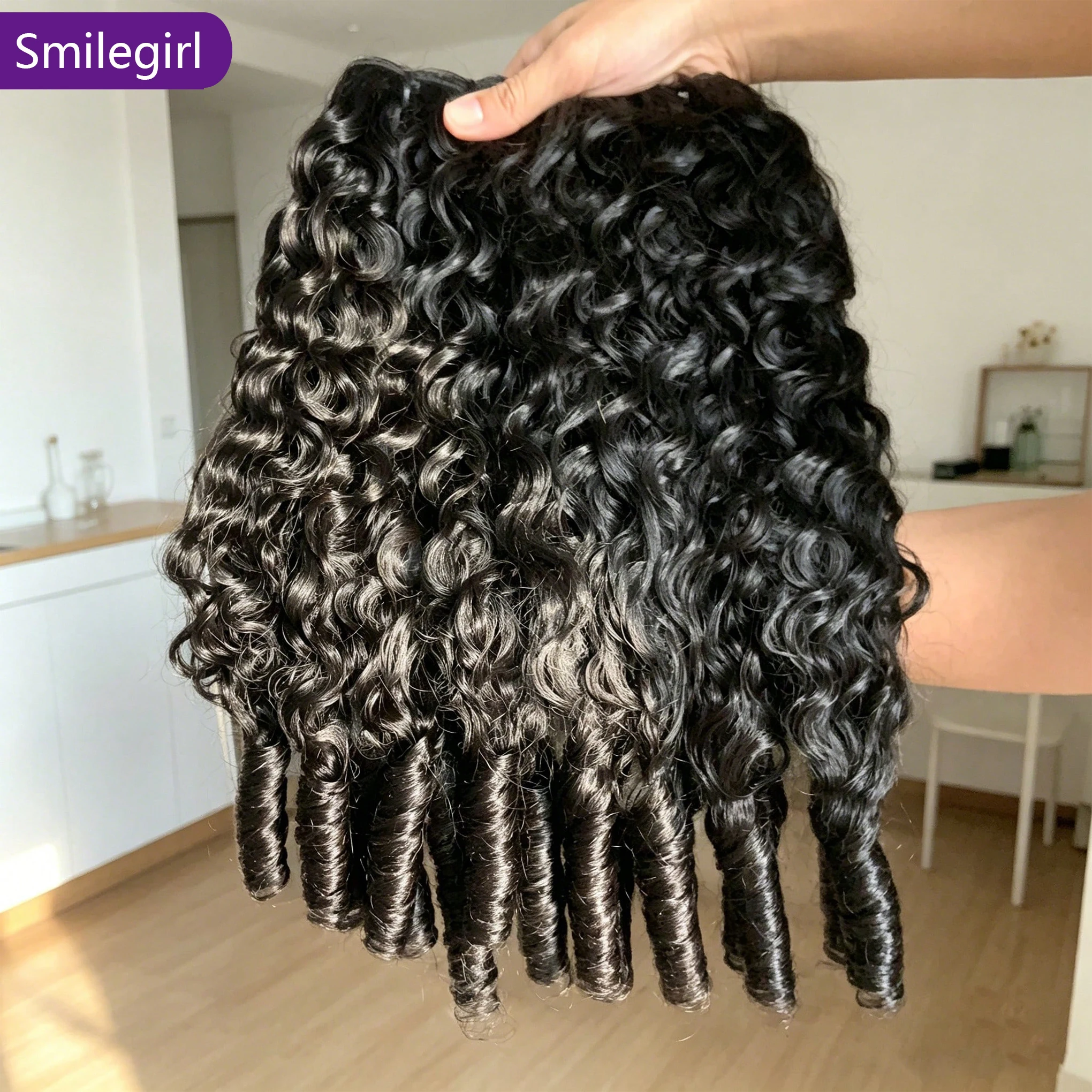 Smilegirl Burmese Curly Hair Bundles 26 28 30 Inches Spiral Curly End 3 Bundles Human Hair Virgin Weaving Hair Extensions Natural Black
Smilegirl Burmese Curly Hair Bundles 26 28 30 Inches Spiral Curly End 3 Bundles Human Hair Virgin Weaving Hair Extensions Natural Black