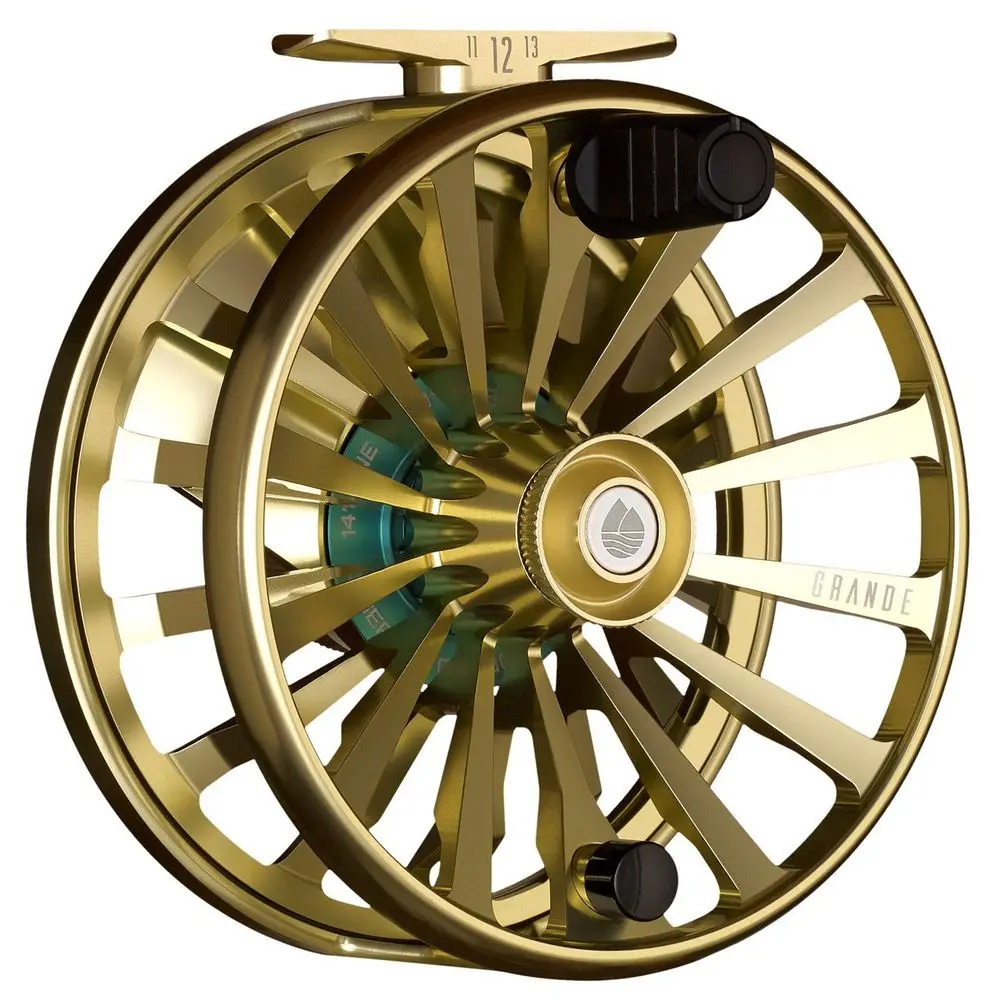 Grande Fly Fishing Reel, Heavyweight Big Game Fly Reels, Freshwater and Saltwater, SuperTorque Drag System, Champagne, 14
Grande Fly Fishing Reel, Heavyweight Big Game Fly Reels, Freshwater and Saltwater, SuperTorque Drag System, Champagne, 14